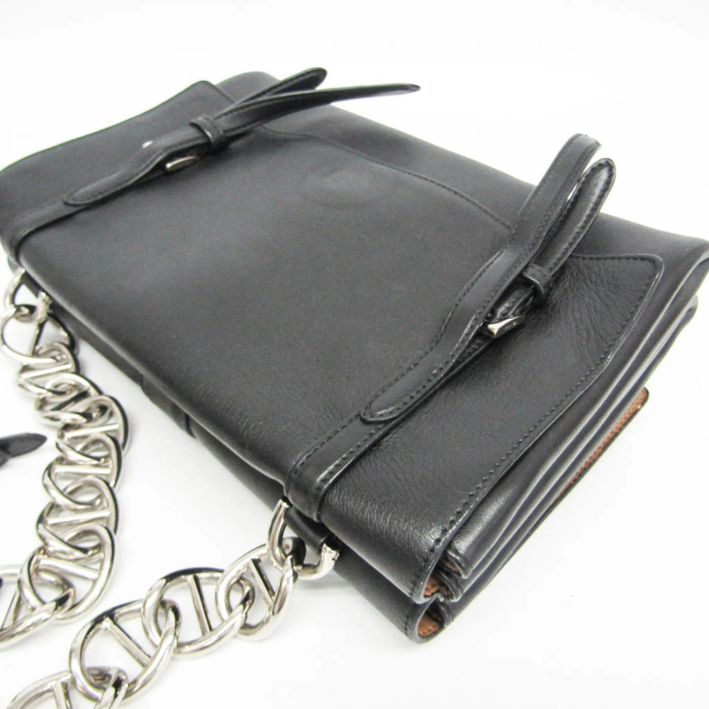 PRADA Black Leather Shoulder Bag - Picture 7 of 16
